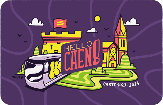 Carte Hello Caen 2023 2024 Mockup
